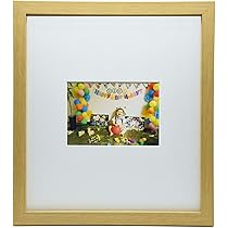 Amazon.co.jp: KING 写真も飾れる色紙額 SKS-242 ナチュラル 820242